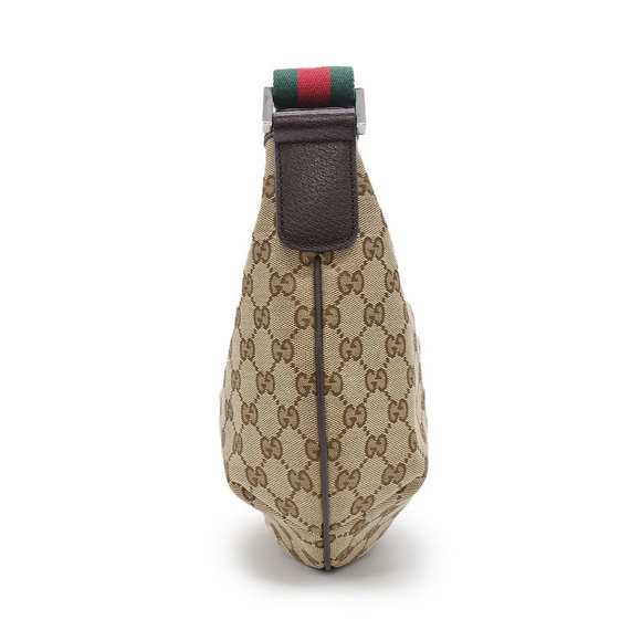 Gucci Gg Shoulder Bag Brown Beige Red - Picture 3 of 6